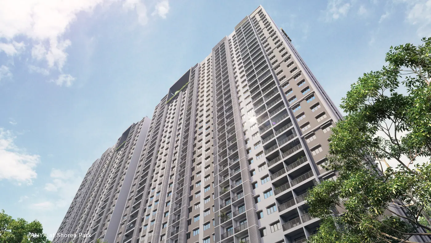 Anya at Shorea Park tower facade render, Puchong